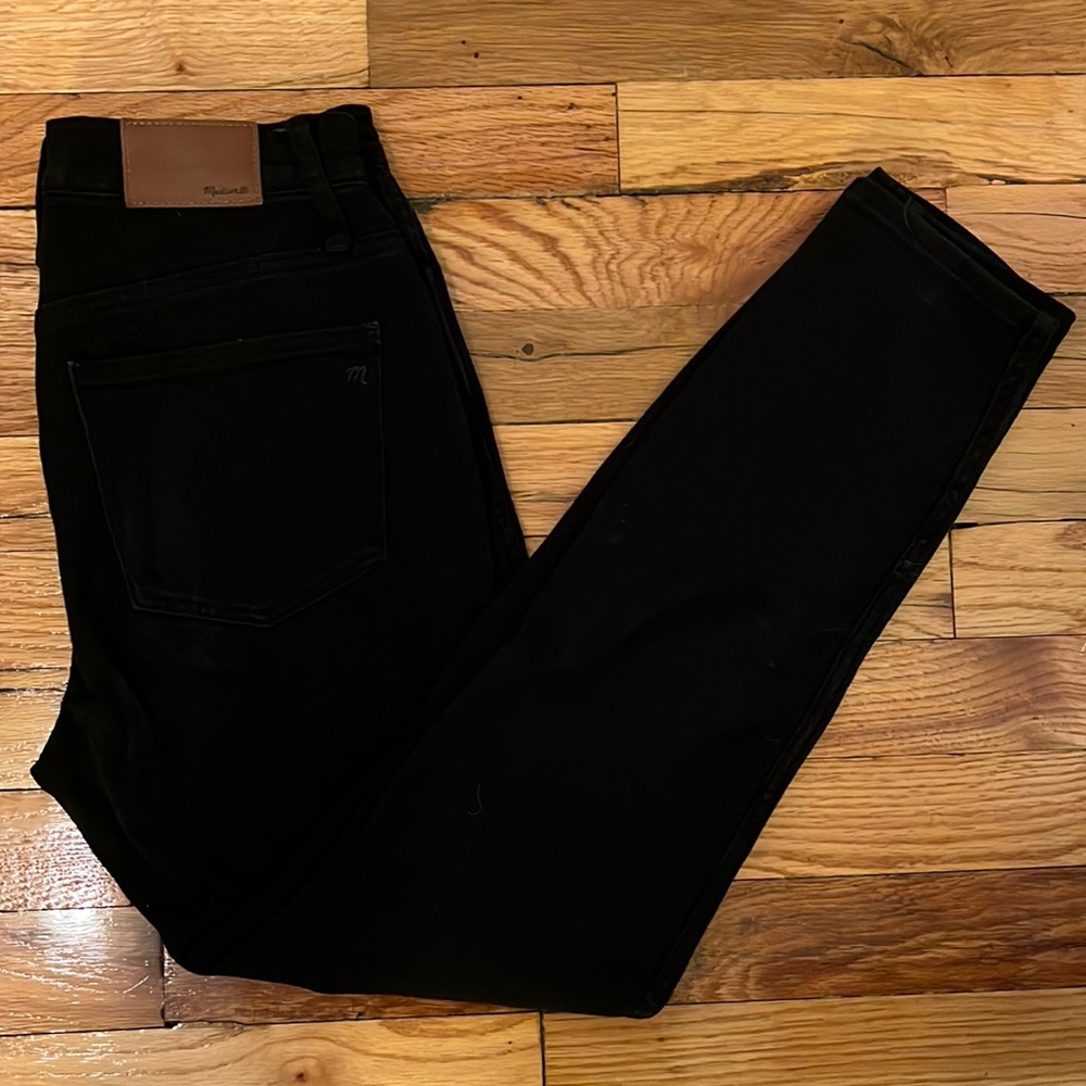 Madewell black high-rise skinny jeans